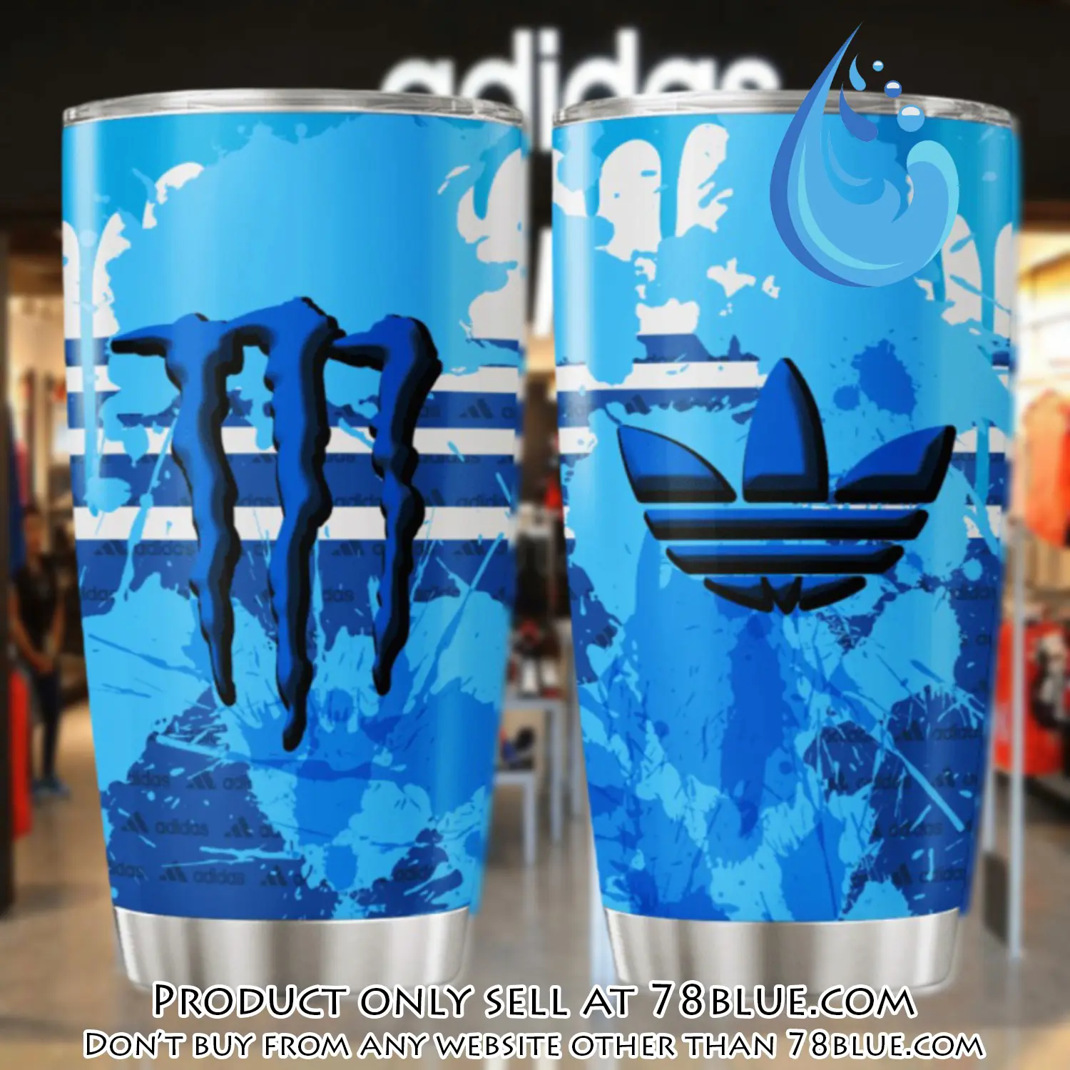 Adidas monster stainless steel tumbler 20oz30oz 78b1137721